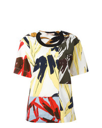 T-shirt girocollo stampata multicolore di Marni