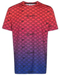 T-shirt girocollo stampata multicolore di Off-White