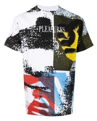 T-shirt girocollo stampata multicolore di Pleasures