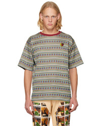 T-shirt girocollo stampata multicolore di Sky High Farm Workwear