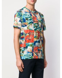 T-shirt girocollo stampata multicolore di Polo Ralph Lauren