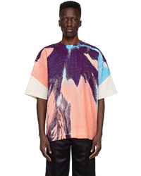 T-shirt girocollo stampata multicolore di We11done