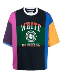 T-shirt girocollo stampata multicolore di White Mountaineering