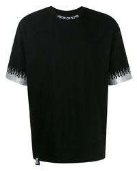 T-shirt girocollo stampata nera e argento di Vision Of Super