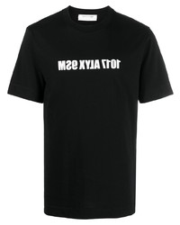 T-shirt girocollo stampata nera e bianca di 1017 Alyx 9Sm