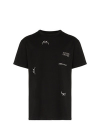 T-shirt girocollo stampata nera e bianca di A-Cold-Wall*