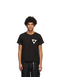 T-shirt girocollo stampata nera e bianca di ADYAR