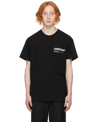 T-shirt girocollo stampata nera e bianca di Ambush