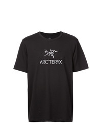 T-shirt girocollo stampata nera e bianca di Arc'teryx