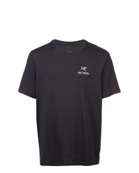 T-shirt girocollo stampata nera e bianca di Arc'teryx