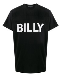 T-shirt girocollo stampata nera e bianca di Billy Los Angeles