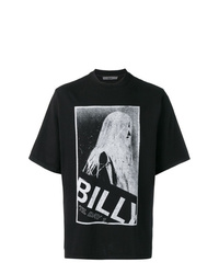 T-shirt girocollo stampata nera e bianca di Billy Los Angeles