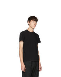 T-shirt girocollo stampata nera e bianca di Rick Owens