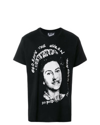 T-shirt girocollo stampata nera e bianca di Boy London