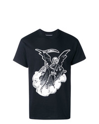 T-shirt girocollo stampata nera e bianca di Call Me 917