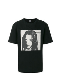 T-shirt girocollo stampata nera e bianca di Calvin Klein 205W39nyc