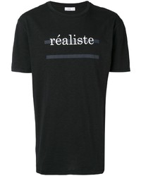 T-shirt girocollo stampata nera e bianca di Closed
