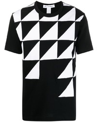 T-shirt girocollo stampata nera e bianca di Comme Des Garcons SHIRT