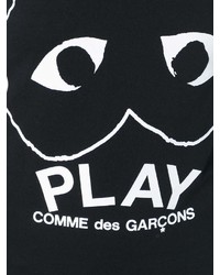 T-shirt girocollo stampata nera e bianca di Comme des Garcons