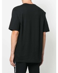 T-shirt girocollo stampata nera e bianca di Versus