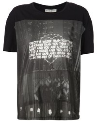 T-shirt girocollo stampata nera e bianca di EACH X OTHER