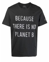 T-shirt girocollo stampata nera e bianca di ECOALF
