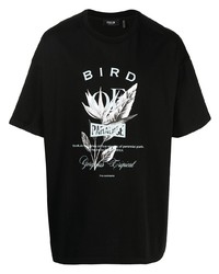 T-shirt girocollo stampata nera e bianca di FIVE CM