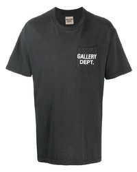 T-shirt girocollo stampata nera e bianca di GALLERY DEPT.