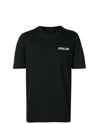 T-shirt girocollo stampata nera e bianca di Helmut Lang
