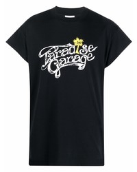 T-shirt girocollo stampata nera e bianca di Honey Fucking Dijon