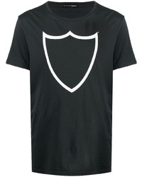 T-shirt girocollo stampata nera e bianca di Htc Los Angeles