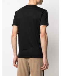 T-shirt girocollo stampata nera e bianca di DSQUARED2