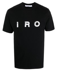 T-shirt girocollo stampata nera e bianca di IRO