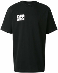 T-shirt girocollo stampata nera e bianca di Kokon To Zai