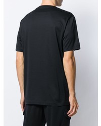 T-shirt girocollo stampata nera e bianca di Z Zegna
