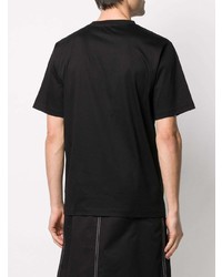 T-shirt girocollo stampata nera e bianca di Xander Zhou