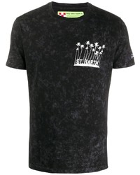 T-shirt girocollo stampata nera e bianca di MC2 Saint Barth