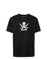 T-shirt girocollo stampata nera e bianca di Neighborhood