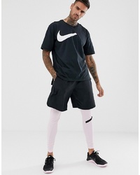 T-shirt girocollo stampata nera e bianca di Nike Training