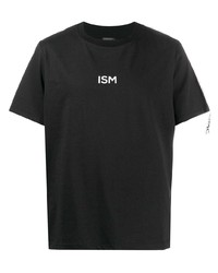T-shirt girocollo stampata nera e bianca di Omc