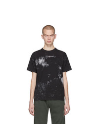 T-shirt girocollo stampata nera e bianca di Ottolinger