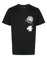 T-shirt girocollo stampata nera e bianca di Perks And Mini