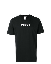 T-shirt girocollo stampata nera e bianca di Puma