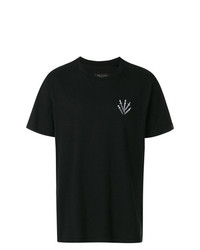 T-shirt girocollo stampata nera e bianca di rag & bone