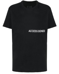 T-shirt girocollo stampata nera e bianca di RtA