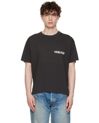 T-shirt girocollo stampata nera e bianca di Seekings