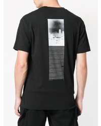 T-shirt girocollo stampata nera e bianca di Alyx