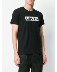 T-shirt girocollo stampata nera e bianca di Levi's