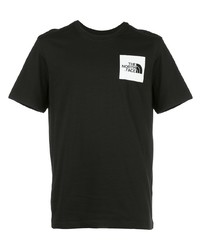 T-shirt girocollo stampata nera e bianca di The North Face