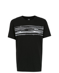 T-shirt girocollo stampata nera e bianca di Track & Field